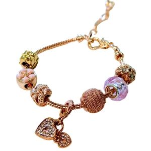 Trendy 18k Gold Plated Stainless Steel Women's Bracelet